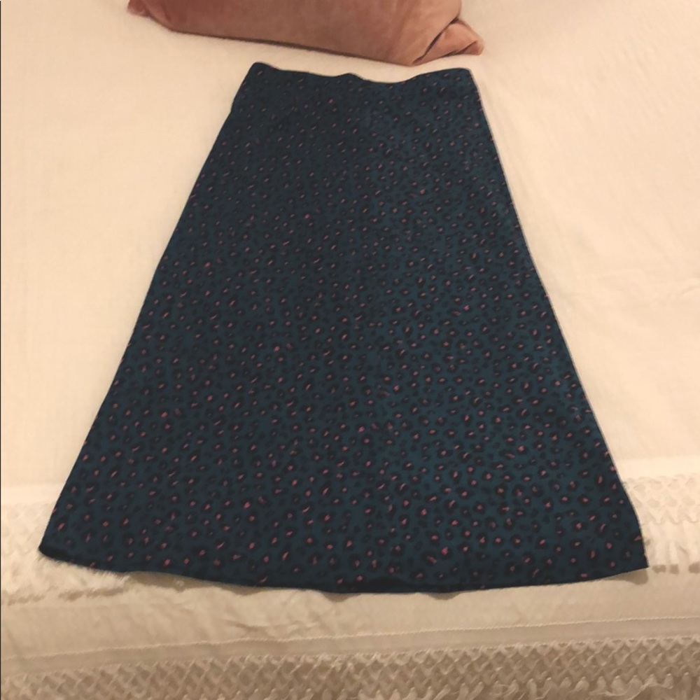 Leopard print maxi skirt